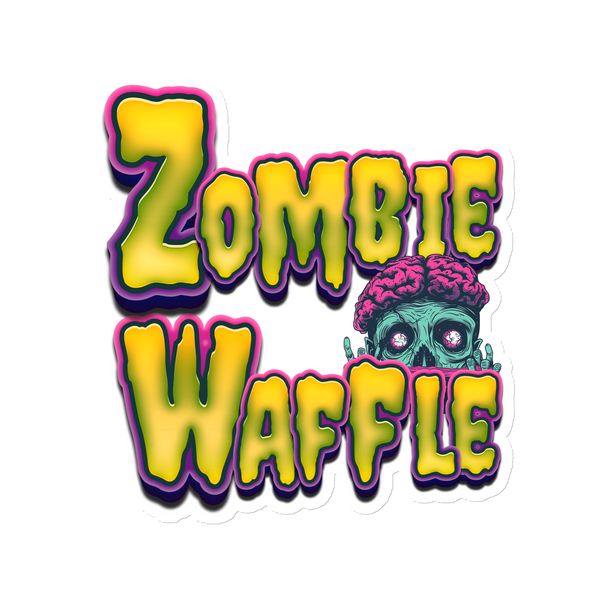 Zombie Waffle Logo III Magnet