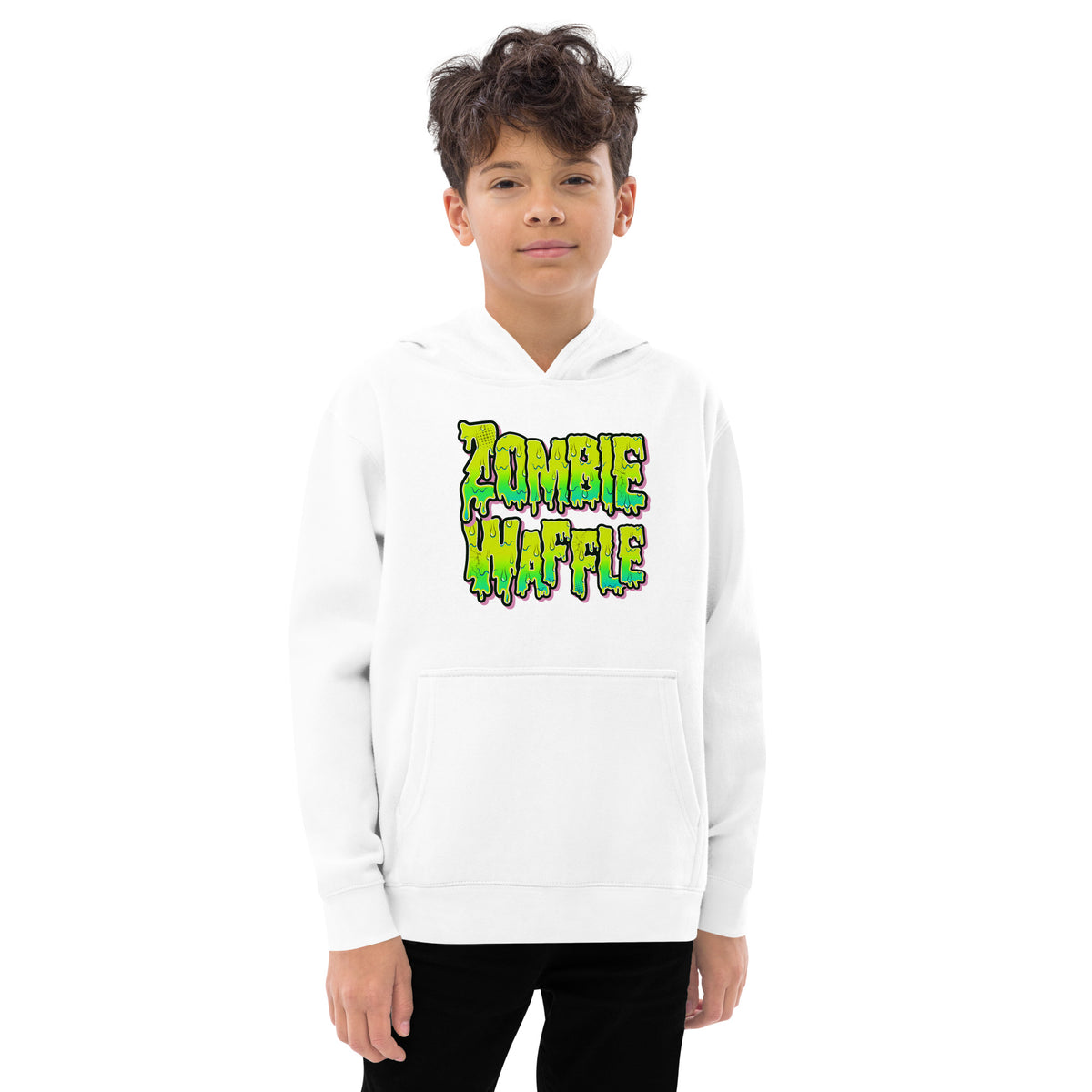 Youth Zombie Donut Fleece Hoodie
