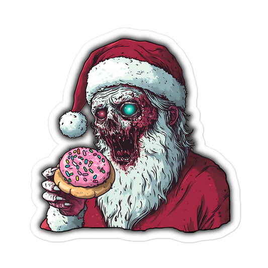 Zombie Santa Sticker