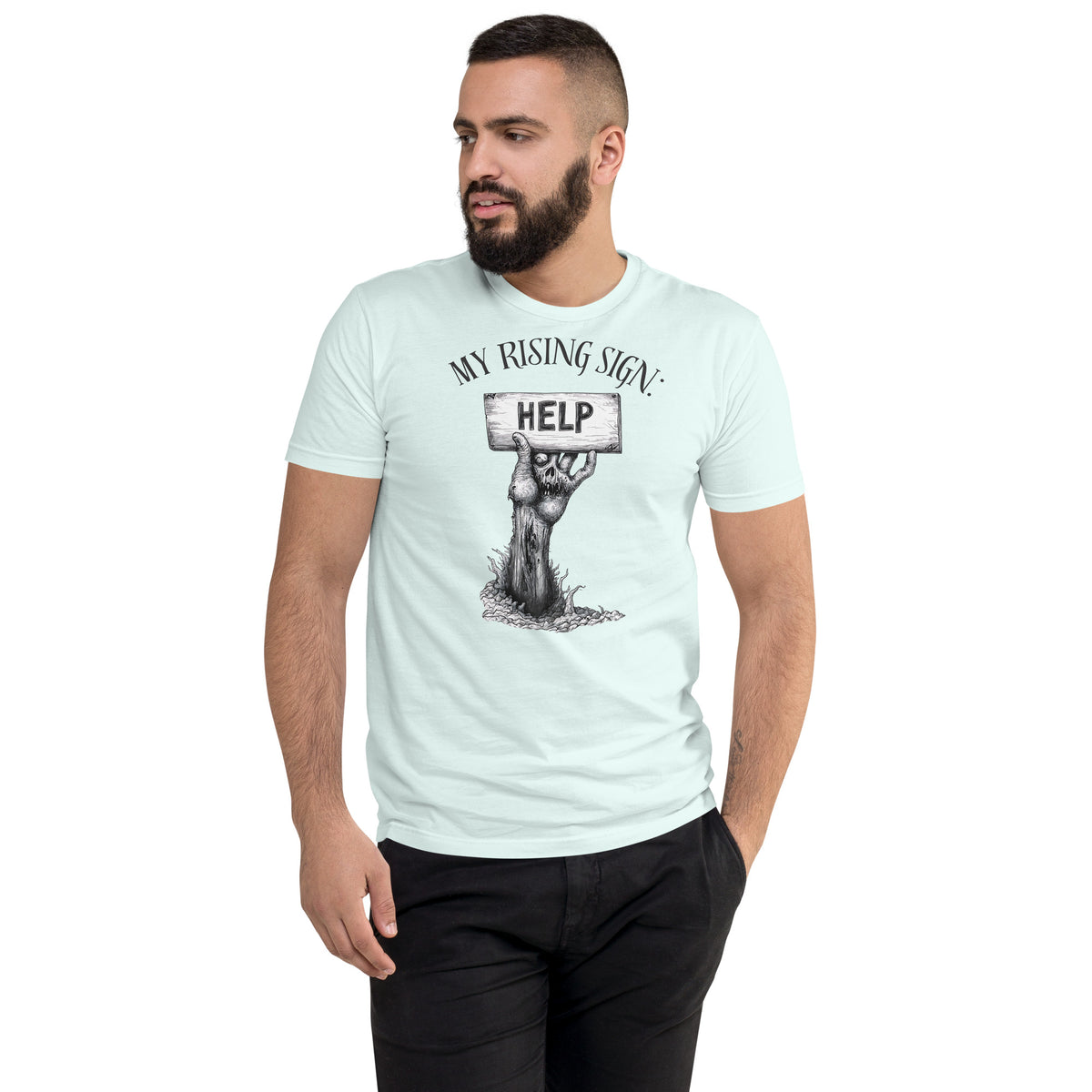 My Rising Sign Men's Fitted Tee