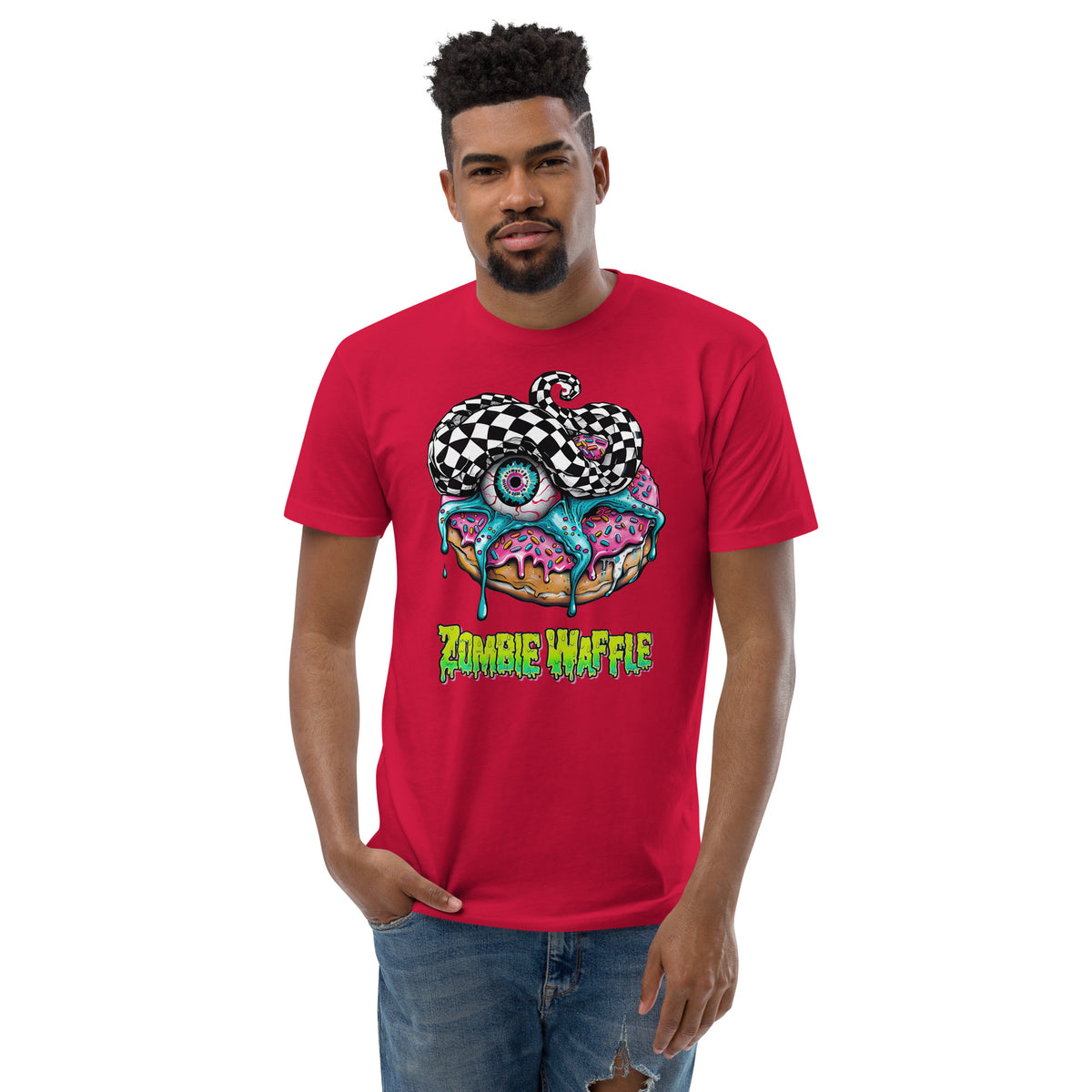 Zombie Donut Men's Fitted Tee