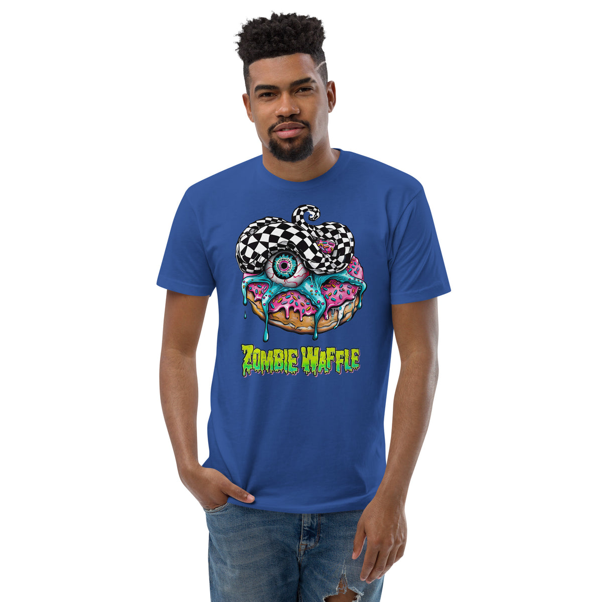 Zombie Donut Men's Fitted Tee