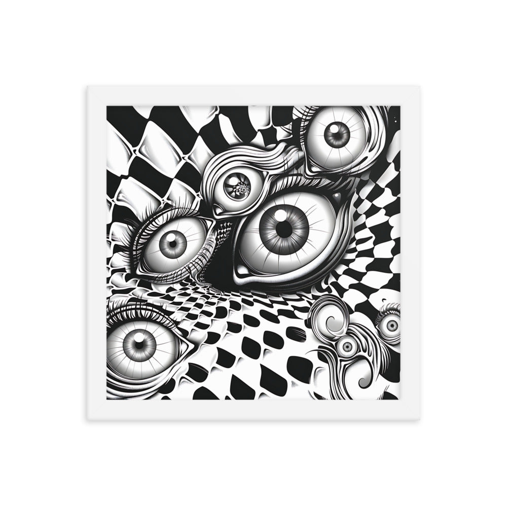 Framed Eyes Everywhere Poster
