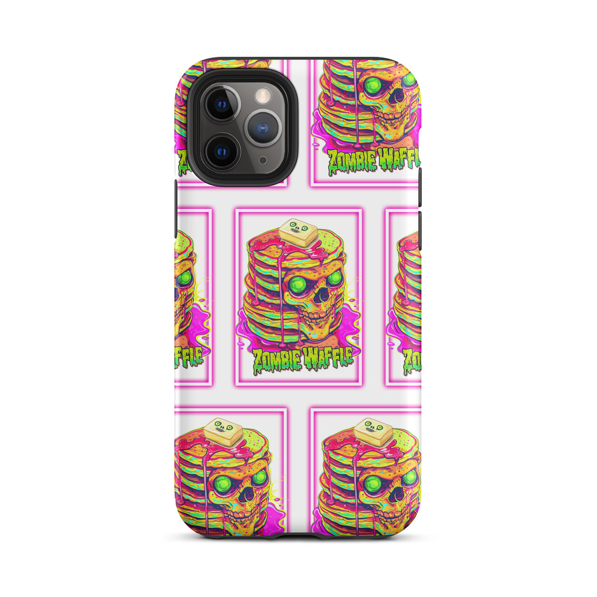 Neon Zombie Pancakes Tough Case for iPhone®