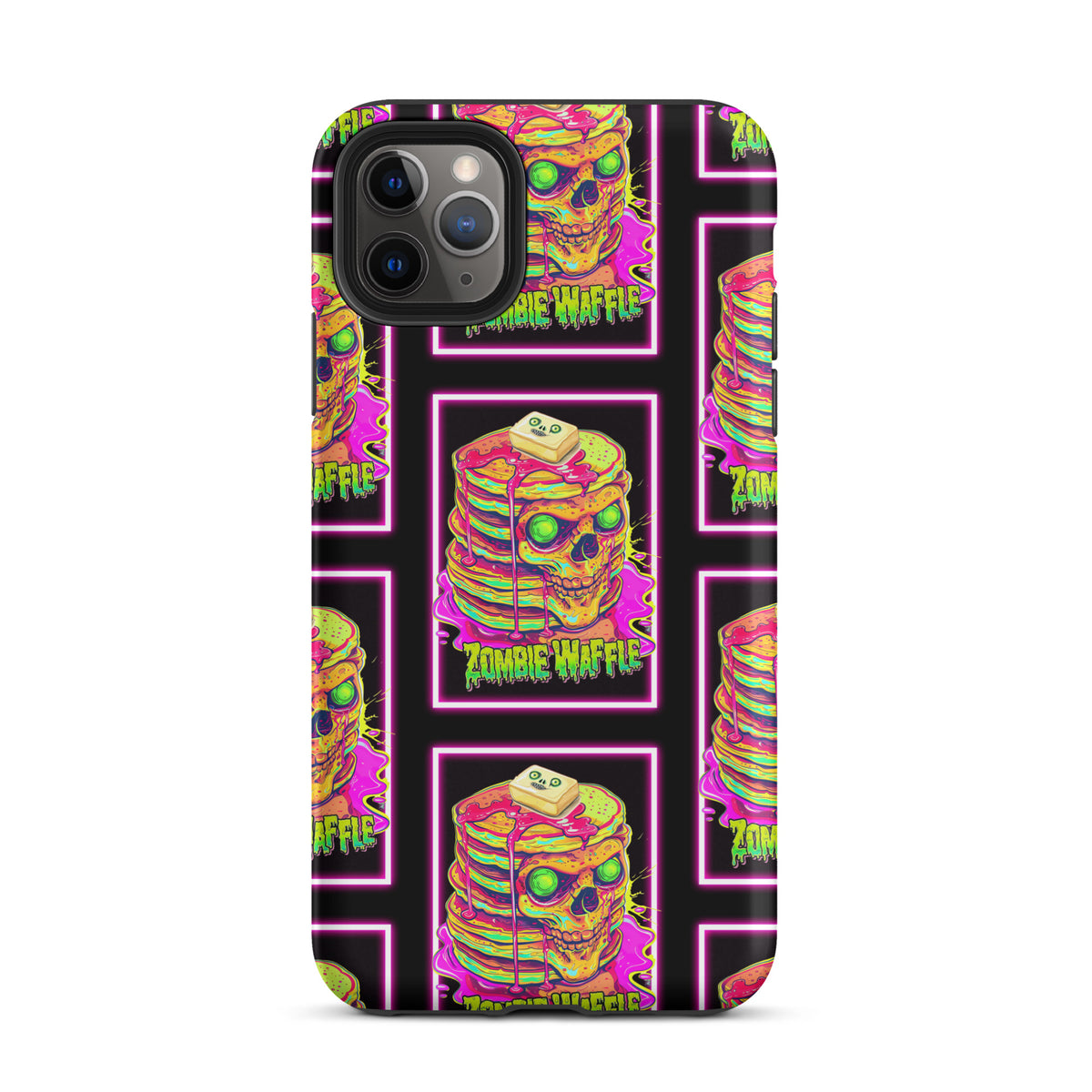 Neon Zombie Pancakes Tough Case for iPhone®