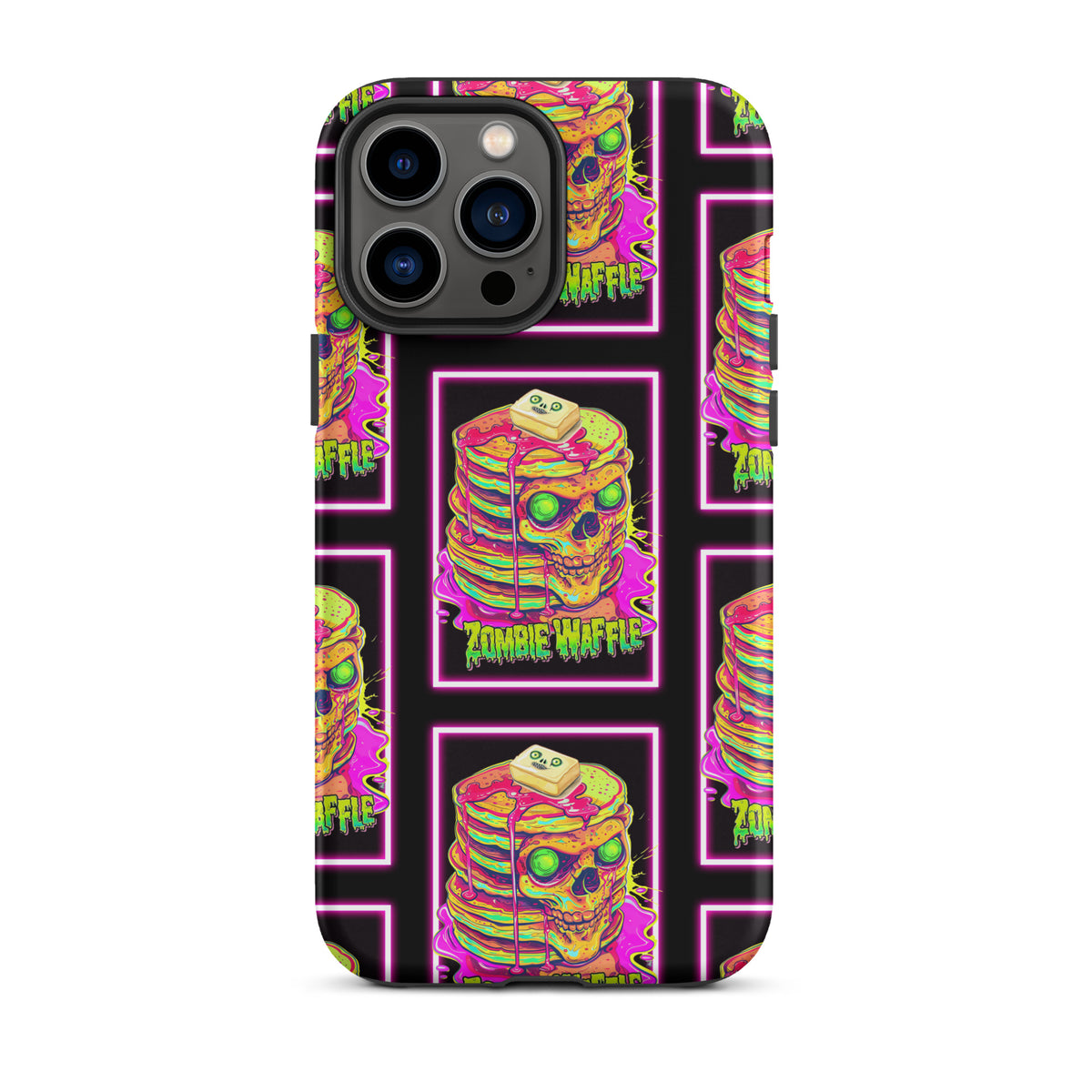 Neon Zombie Pancakes Tough Case for iPhone®