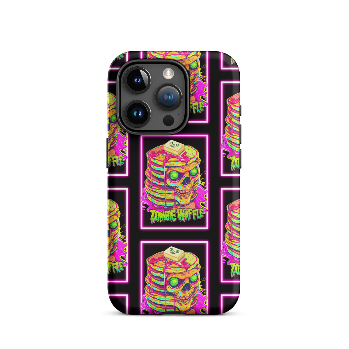 Neon Zombie Pancakes Tough Case for iPhone®