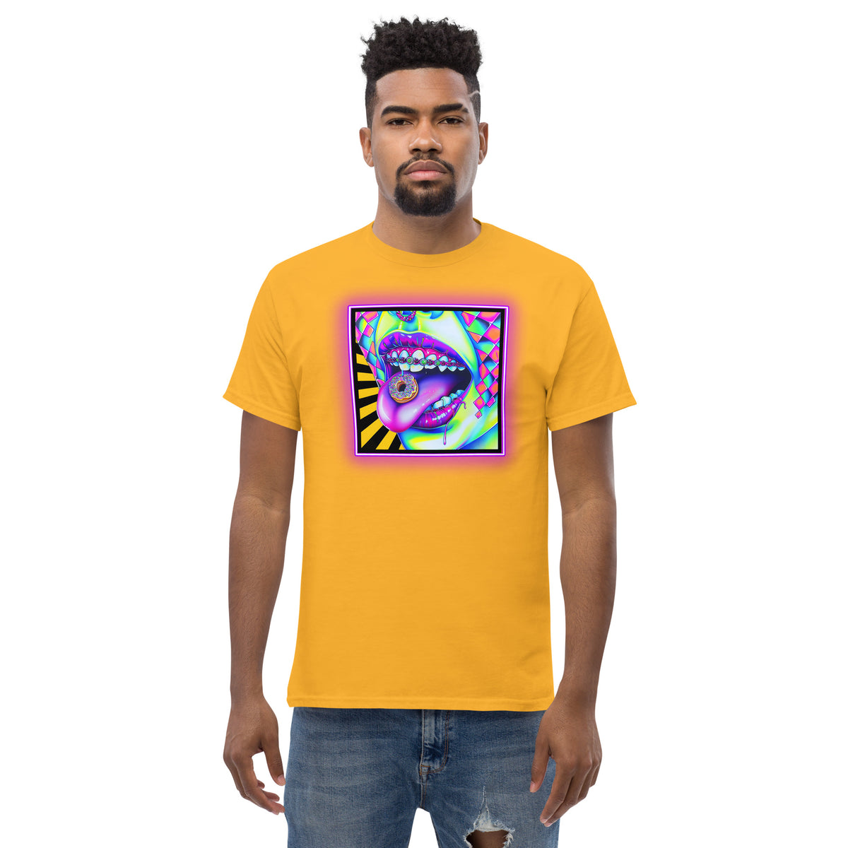 Donuts N Braces II Men's Loose Fit Tee