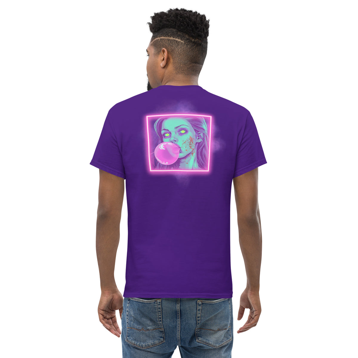 Bubblegum Men's Loose Fit Tee (Back Print)