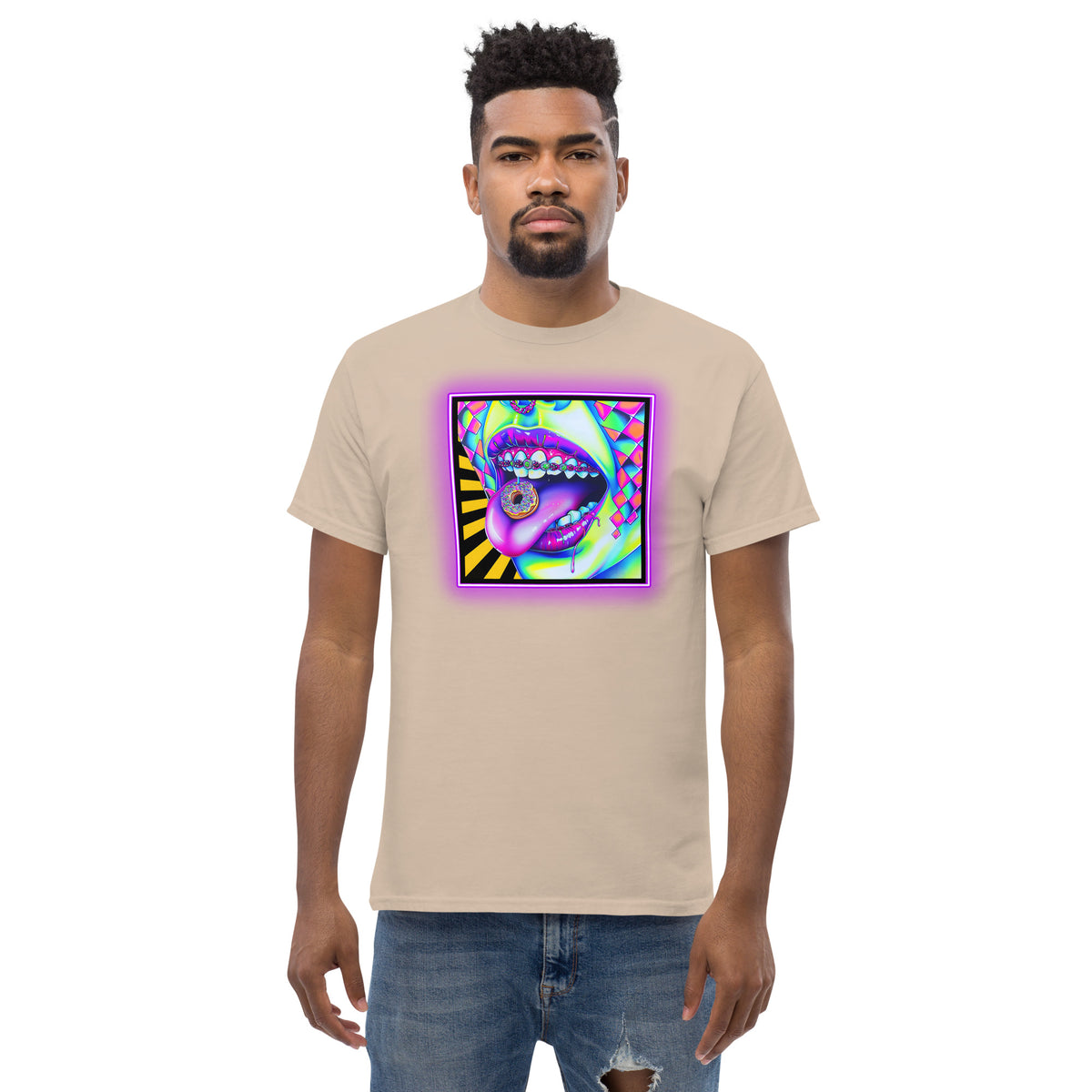 Donuts N Braces II Men's Loose Fit Tee